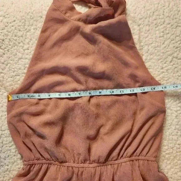 Charlotte Russe Blush/ mauve Elegant Halter Neck Jumpsuit, small - Picture 9 of 11